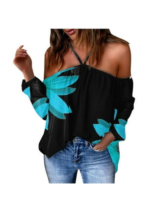 Lacozy Women Short Sleeve Off The Shoulder Tops Summer Twist Knot Batwing  Tunic Shirt Blouse Black S at  Women's Clothing store
