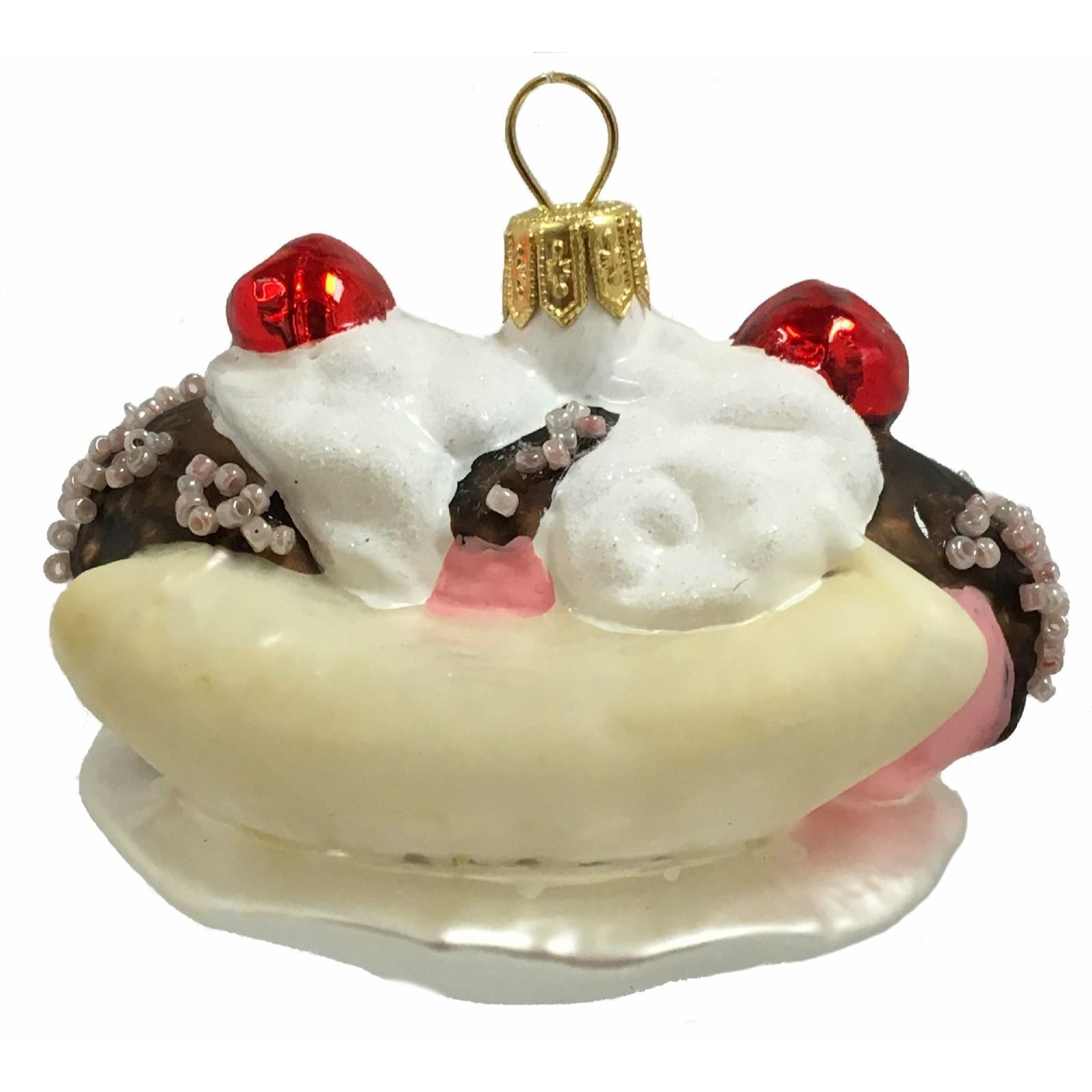 Pinnacle Peak Banana Split Ice Cream Sundae Ornament