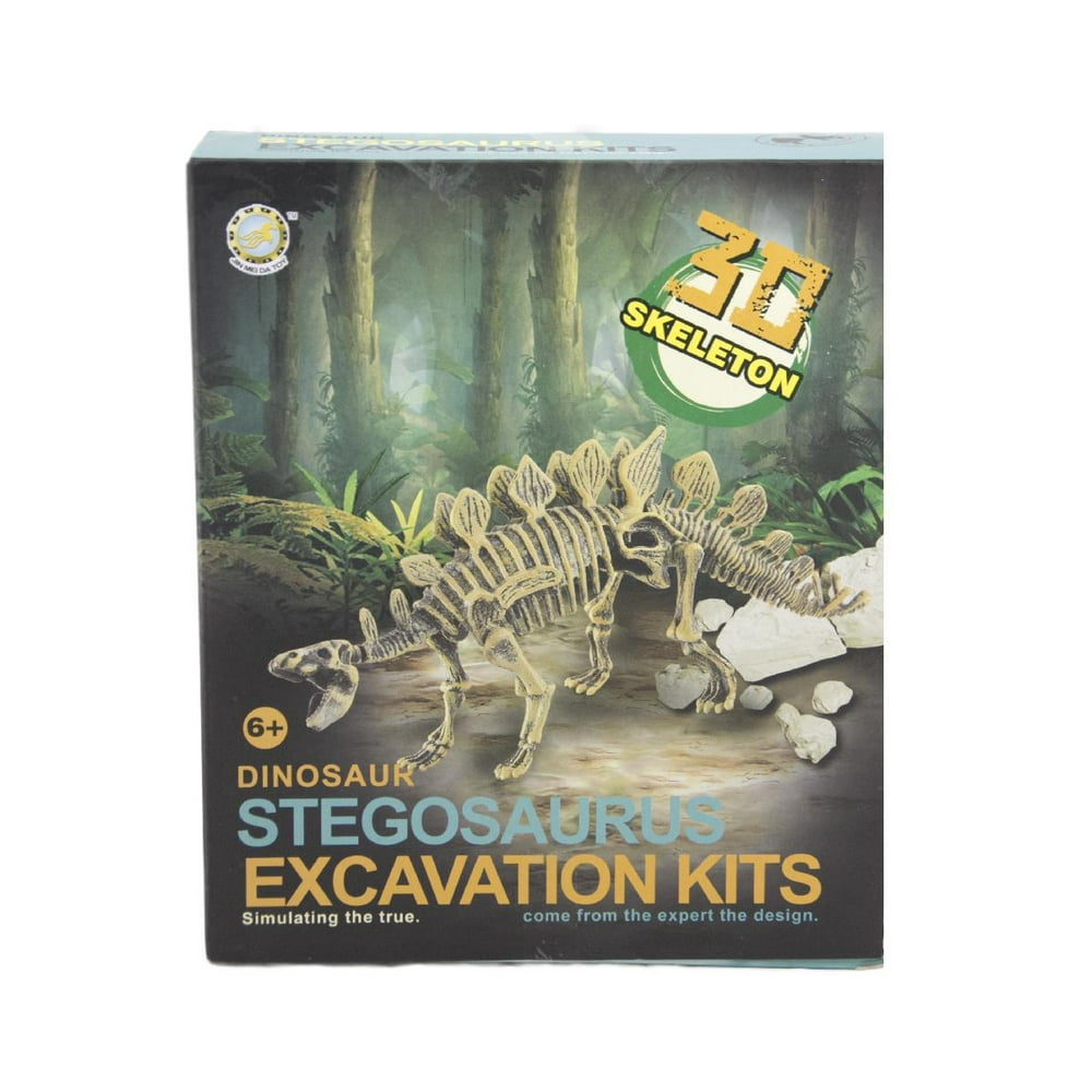 STEM STEGOSAURUS SKELETON KIT Dinosaur Archeology Set - Walmart.com ...