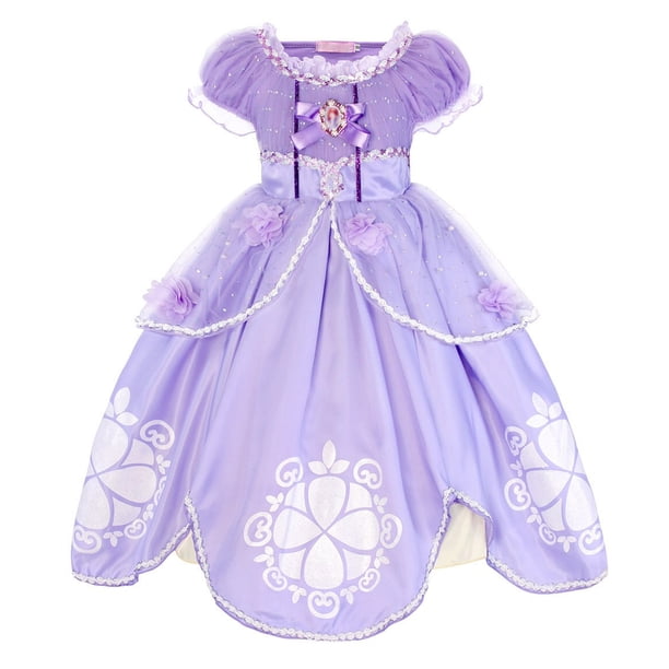 Disfraz de Princesa Sofía para niñas, vestido de fiesta de lujo, traje de juego de rol de película de Anime, Carnaval Fivean unisex