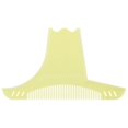 thumbnail image 2 of Men's Transparent Beard Shaping Tool Plastic Mustache Styling Shaper Beard Template GuideTransparent Yellow, 2 of 5