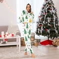 thumbnail image 2 of 1 Piece Adult Onesie Pajamas Cozy & Loose-Fit Sleepsuit Loungewear with Pockets Stylish Christmas Tree XXX-Large, 2 of 7