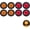 4x Amber+4x Red, variant on 2" Round Trailer 7 LED Clearance Marker Lights Reflector Lens DOT FMVSS 4x Red