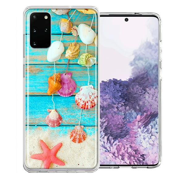 MUNDAZE For Samsung Galaxy S20 Seashell Wind chimes Design Double Layer Phone Case Cover