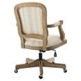 thumbnail image 6 of Linon Maybell High Back Office Chair with Adjustable Height and Swivel, Graywash/Beige Stripe, 6 of 6
