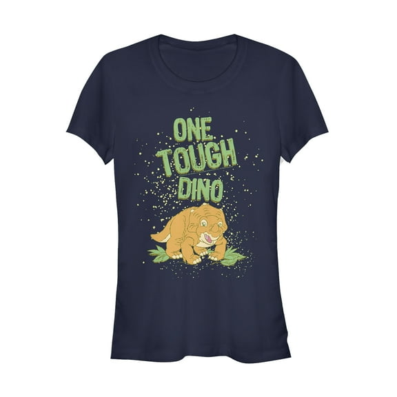 Junior's The Land Before Time Cera One Tough Dino Graphic Tee Navy Blue X Large