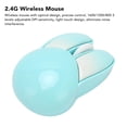 thumbnail image 3 of Adjustable DPI Sensitivity Cute Rabbit Mouse, 33ft Effective Range, Battery Powered Silent Gaming Mice with 2.4G , Symmetrical Design for Office Home Travel, 3 of 7