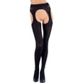thumbnail image 4 of Cortina 100 Den Strip Panty Suspender Tights, 4 of 8