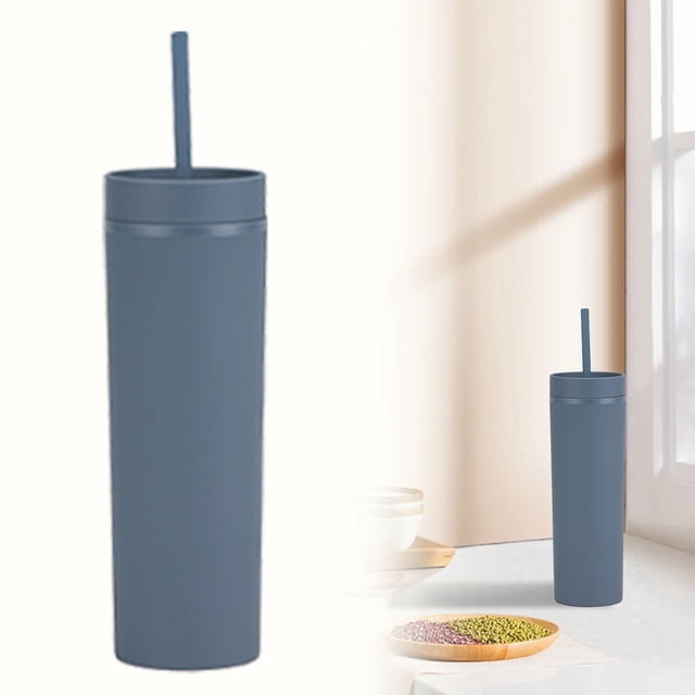 Promotion du Prix le Plus Bas! Gobelet en Plastique à Double Couche Peinture en Caoutchouc Simple Personnalisée, Gobelet Réutilisable à Double Paroi en Plastique, Tasse de Voyage, Tasse à Café 450Ml, par Relocy