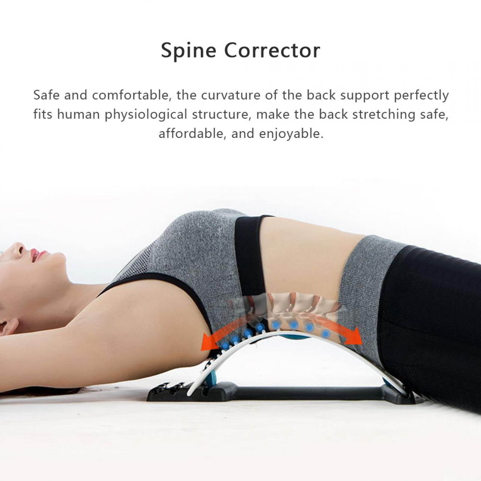 EOTVIA Waist Traction Massager,Spine Corrector Waist Lumbar Vertebra Stretching Traction Massager Relieve Support Fitness Equipment,Lumbar Vertebra Massager