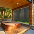 thumbnail image 4 of BPS 8'W x 8'H Outdoor Roller Shade Patio Porch Blinds, Cordless 5% Openness Solar Fabric, 4 of 8