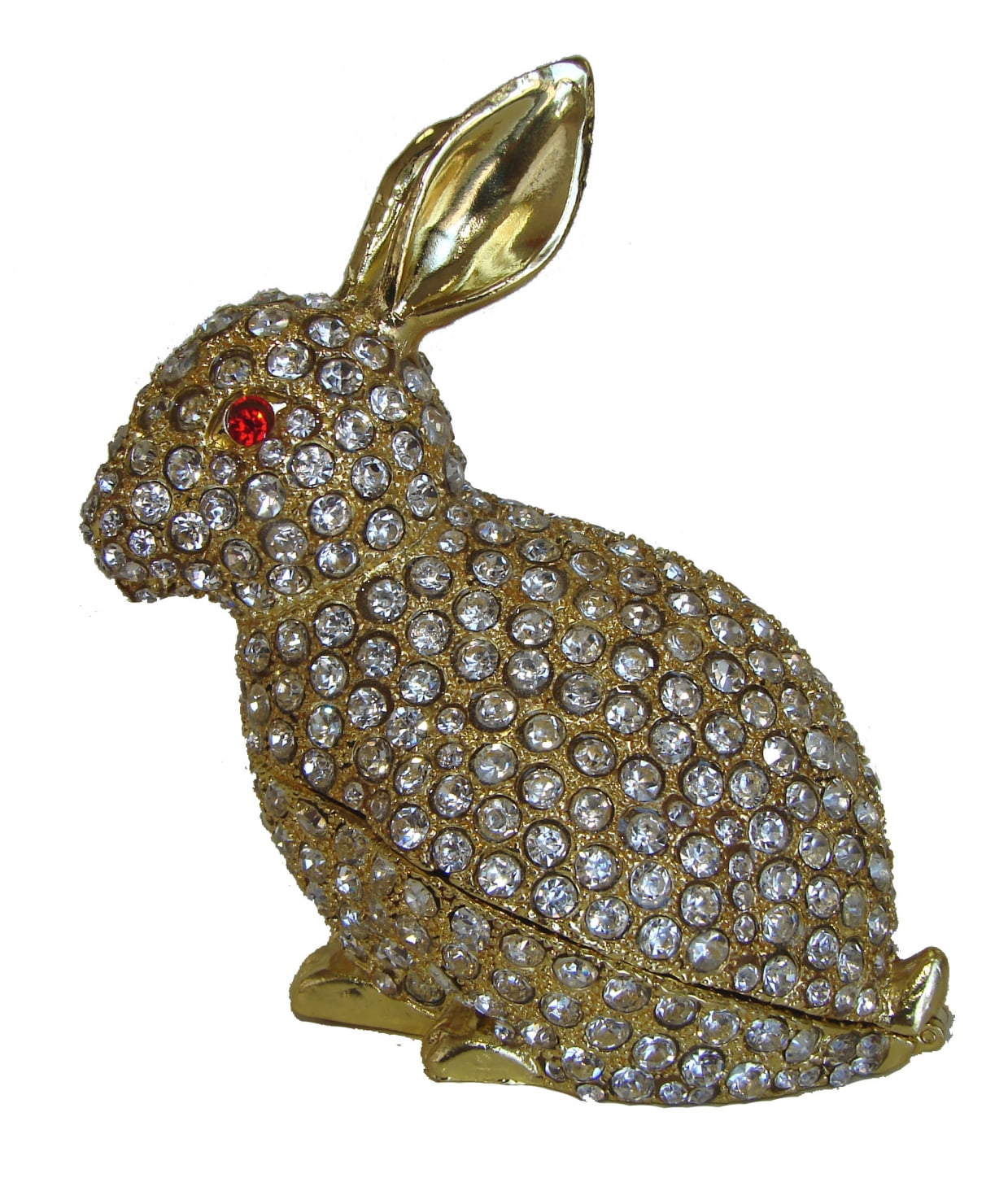 white rabbit statue