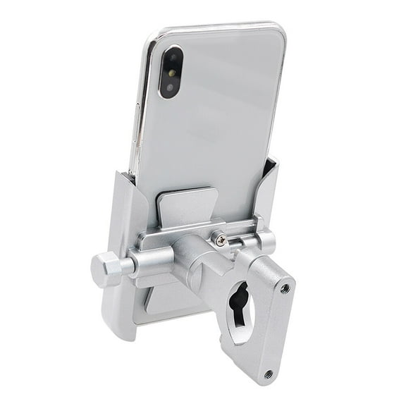 CIMAXIC Handlebar Phone Mount Motorcycle Aluminum Alloy Silver 1Pcs Riders