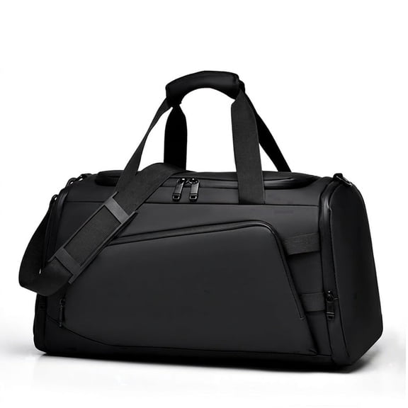 JOWBOOW Water-Resistant Polyester Shoe Duffel Bag 19.7 in Black