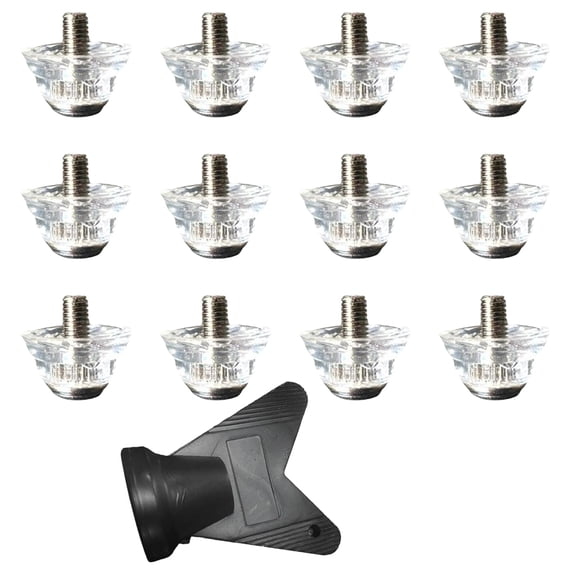 12Pcs Football Boot Spikes Soccer Studs Replacement Football Cleats Studs Soccer Boot Cleats Track Shoes Accessories