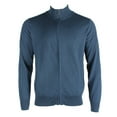 thumbnail image 2 of Daniel K Men's Long Sleeve Cotton Blend Mock Neck Full Zip Sweater Red L, 2 of 2