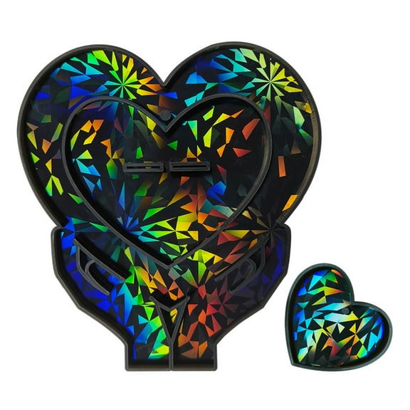 Holographic Heart Silicone Mold Epoxy Resin Mold Table Ornament Making Tool