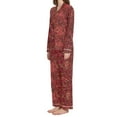 thumbnail image 2 of joogoo Pajamas Set for Women Red Rose Flower Long Sleeve Pjs Loungewear L, 2 of 7