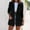 Black, variant on Idoravan Cardigans for Women Spring Women Business Attire Solid Color Long Sleeve Cardigan Top Jacket Coat