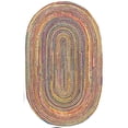 thumbnail image 3 of nuLOOM Aleen Braided Cotton/ Jute Rug, 3' x 5' Oval, Multi, 3 of 4