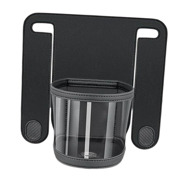 Reposacabezas Portavasos Gancho Multifuncional Fácil Instalación Universal Premium PU Negro