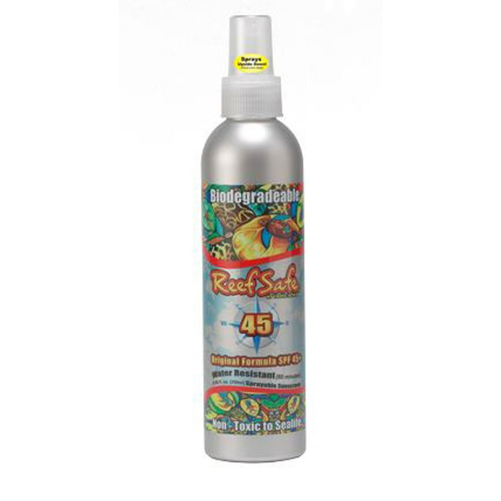 Reef Safe EcoFriendly Sprayable SPF 45+ Biodegradable Sunscreen