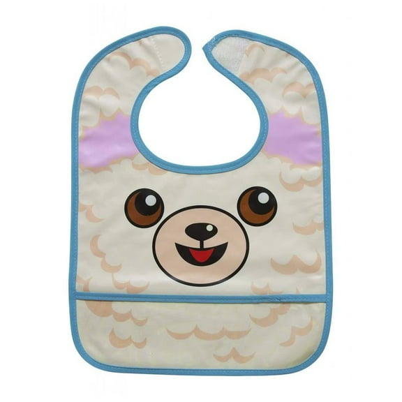 Vinyl Baby Bib White Bear