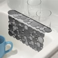 thumbnail image 2 of mDesign Plastic Kitchen Sink Protector Saddle - Bubble Design - Graphite Gray, 2 of 5