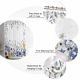 thumbnail image 6 of Flowers Eucalyptus Waterproof Fabric Shower Curtain, Watercolor Botanical Floral Leaves Shower Curtain for Bathroom Curtains Bathtubs Hotel Washable Shower Curtains with 12 Hooks Extra Long 72x96, 6 of 6