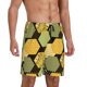 thumbnail image 2 of Balery Bee honey Pantalones cortos de pijama de punto de algodón para hombre con cinturilla y bolsillos-Large, 2 of 6