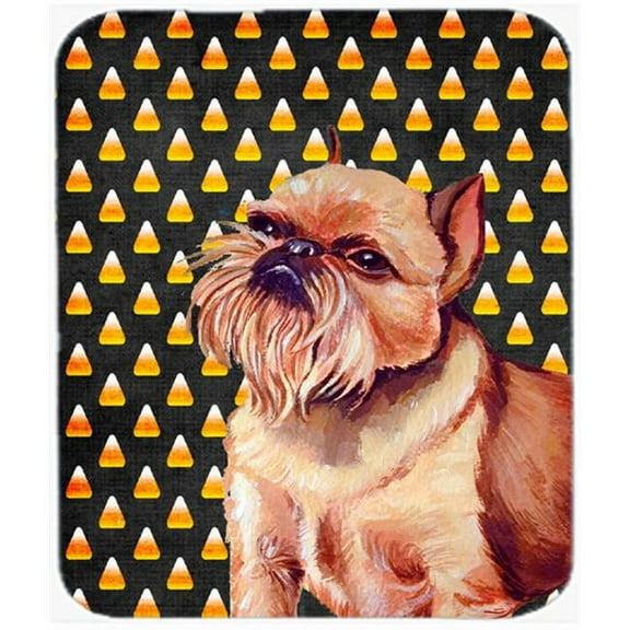 Carolines Treasures  Brussels Griffon Candy Corn Halloween Portrait Mouse Pad