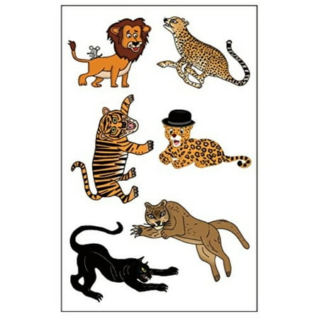 Jaguar Big Cats Premium Big Cat Tattoos: Lion, Cheetah, Tiger, Jaguar, Black Panther, Mountain Lion/Cougar ()