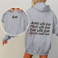 thumbnail image 5 of Christian Hoodies for Women Inspirational God Faith Jesus Hooded Sweatshirt with Pockets Pullover Tops, 5 of 8
