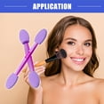 thumbnail image 3 of Vocoste 50 Pcs Dual Sides Eye Shadow Sponge Applicators with Container, Eyeshadow Brushes Makeup Applicator, Purple, 3 of 7