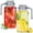 grey, variant on 2 Pack 64oz Glass Pitcher with Lid,2 Quart Marson Jars with Spout and Handle,Double Leak Proof Jug Sun Tea Pitcher Wide Mouth Creamer Container for Fridge,Beverage,Breast Milk, Ice, Coffee