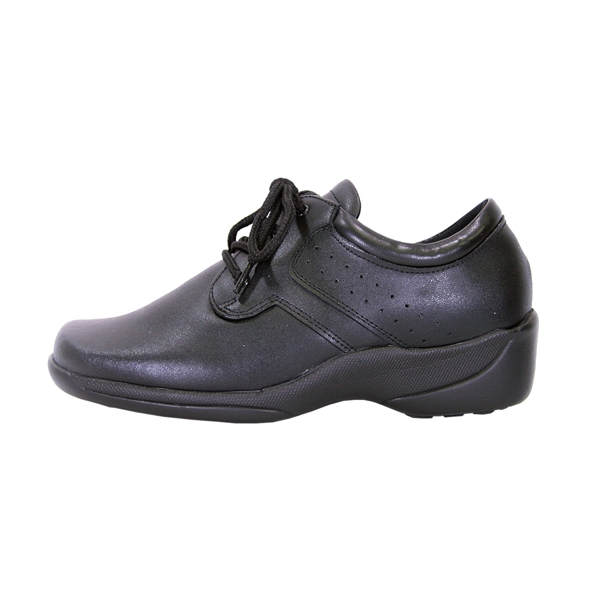 24 HOUR COMFORT Delores Wide Width Professional Sleek Shoe BLACK 6.5