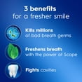 thumbnail image 2 of Crest Toothpaste, Plus Scope Complete Whitening Toothpaste, Minty Fresh, .85 oz, 2 of 12