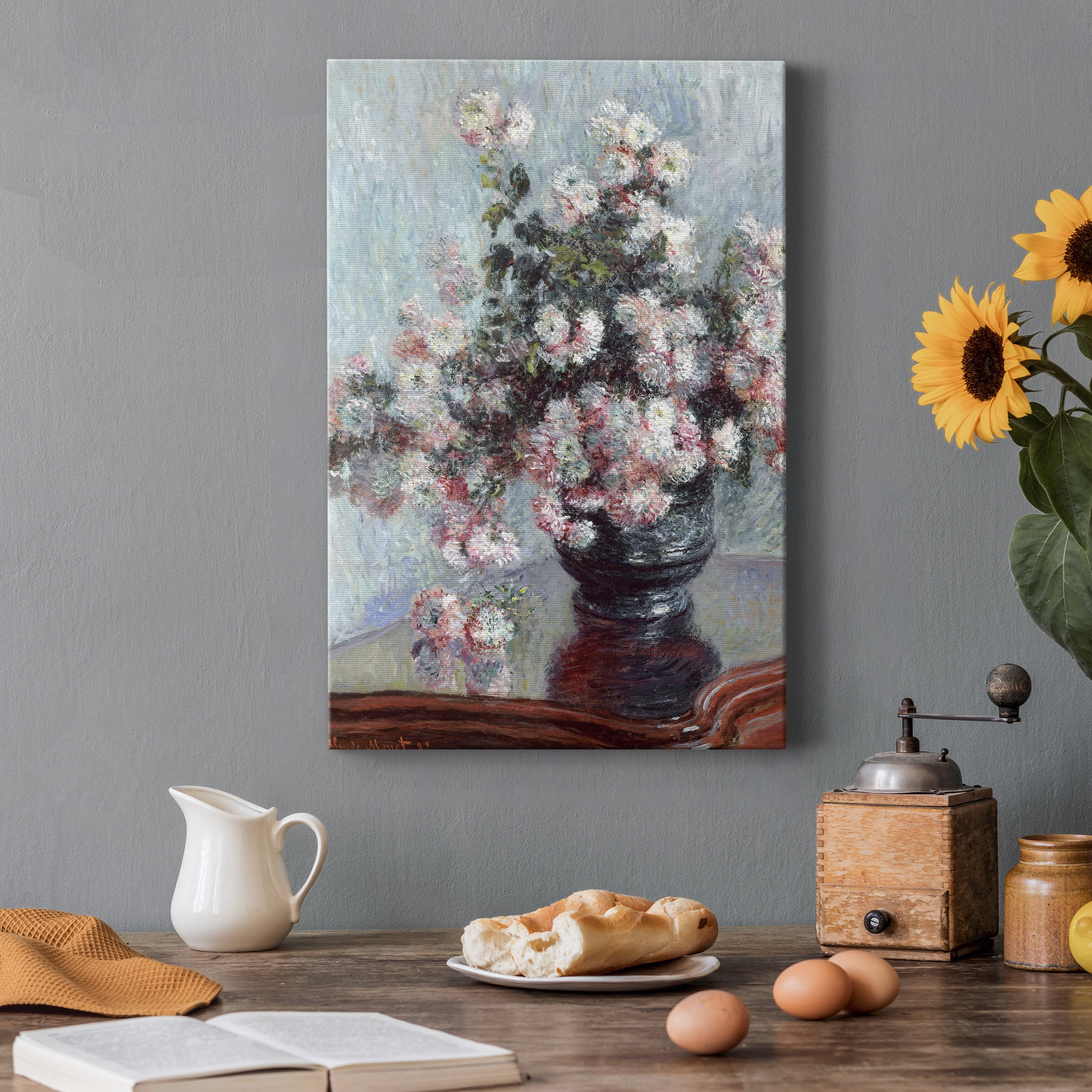 Chrysanthemums Premium Gallery Wrapped Canvas - Ready to Hang - 18 x 27