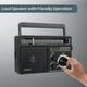 thumbnail image 3 of Radio Am Fm, radio portátil de onda corta, soporte USB, tarjeta Sd/tf, con conector para auriculares, alimentación de CA o batería, adecuado para personas mayores (negro), 3 of 5