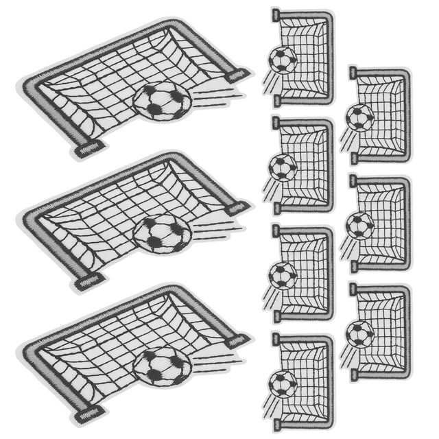 Hytrove 10Ud Parche Bordado De Fútbol Para Ropa Con Aplicación De Hierro Multicolor