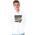 thumbnail image 5 of Vintage Original Hustler PACMAN Game Zip Up Hoodie Men's Women's Brisco Brands M, 5 of 6