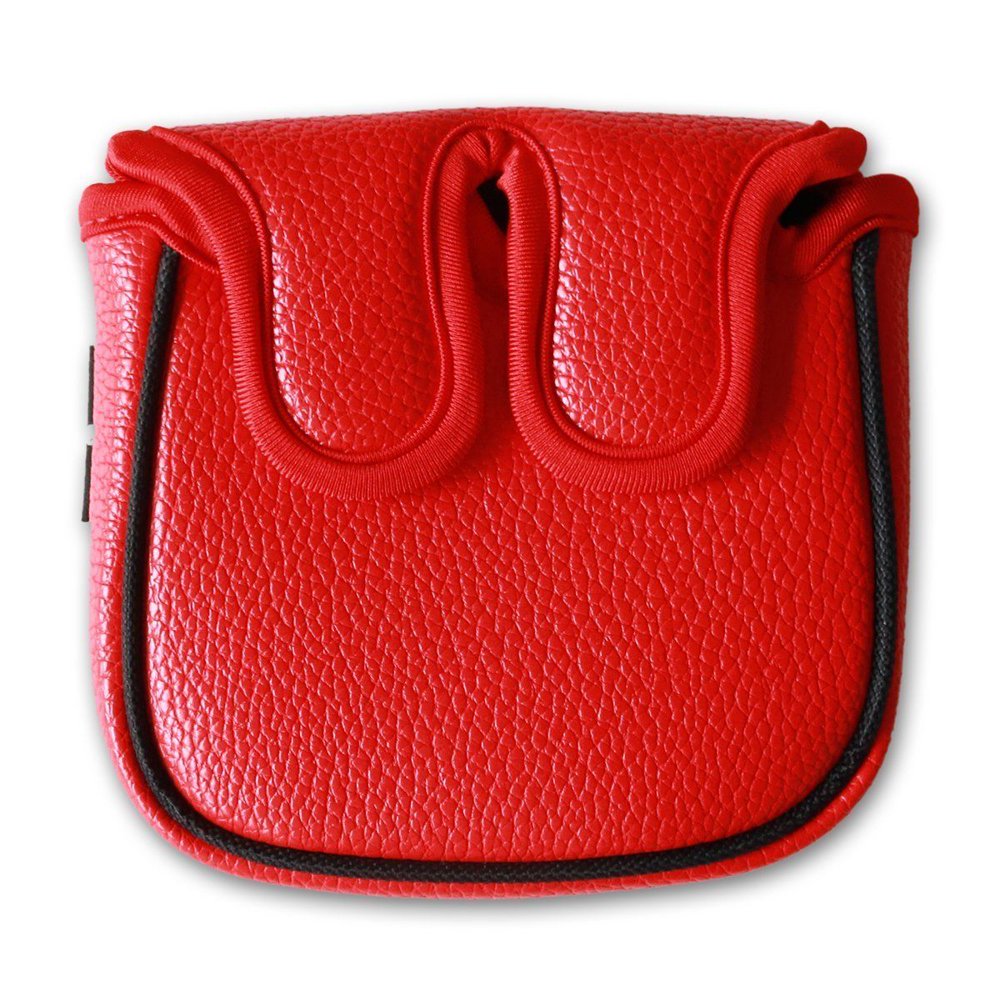 Big Teeth Square Mallet Putter Cover Headcover 5" x 4.5"(Red