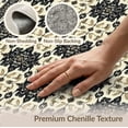 thumbnail image 6 of ODIKA 3'x5' Washable Area Rug Non-Slip, Flatweave, Easy Care Primitive Vintage Layout Farmhouse Scrolls Concentric Ring Folk for Hallway, Laundry Room, 6 of 7