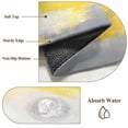 thumbnail image 6 of 2x3 Ft Entryway Area Rug, Yellow Gray Kitchen Rug Runner Washable Floor Mat, Contemporary Oil Painted Abstract Art Non Slip Indoor Door Mat Throw Carpet for Bathroom Living Room Bedroom, 6 of 8
