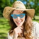 thumbnail image 3 of Vintage Cat Eye Gafas de sol Unisex Gafas de sol pequeñas Gafas UV400 (Azul) Tmvgtek Deportes Acuáticos, 3 of 7