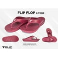 thumbnail image 2 of Telic Footwear Unisex Comfort Custom Deep Heel Sandles, Dark Cherry White, 2xl, 2 of 3