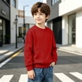 thumbnail image 4 of Hurxie Boys Sweatshirts Kids Fashion Fleece Long Sleeve Crewneck Pullover 3-4 Years, 4 of 7
