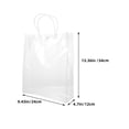 thumbnail image 2 of Hytrove 10Pcs Clear Wrapping Bags for Presents Reusable Tote Bag for Christmas 34.0X24.0X12.0in, 2 of 8