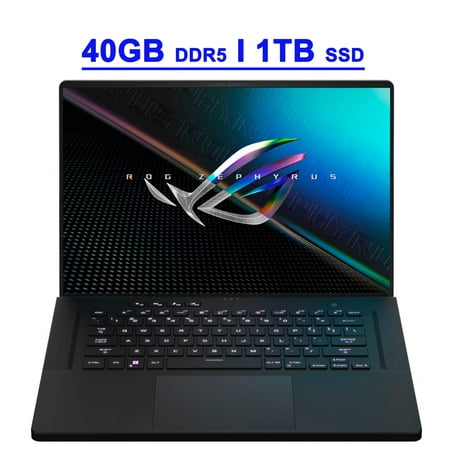 Asus ROG Zephyrus M16 Premium Gaming Laptop 16" WUXGA IPS 165Hz (100% sRGB) 12th Gen Intel 14-core i7-12700H 40GB DDR5 1TB SSD GeForce RTX 3060 6GB Graphic Backlit Thunderbolt USB-C HDMI Win11