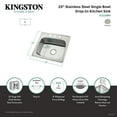 thumbnail image 4 of Carefree 25'' L x 22'' W Single Bowl Self-Rimming Kitchen Sink, 4 of 5
